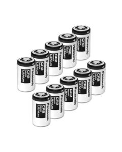 Panasonic CR2-10PK Photo Lithium 3V Batteries for Mini 25, Mini 50, Mini 50S, Mini 55, Pivi MP-100 and SP-1- Silver (Pack of 10)
